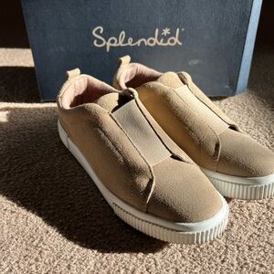 Splendid Vivian suede slip on shoes